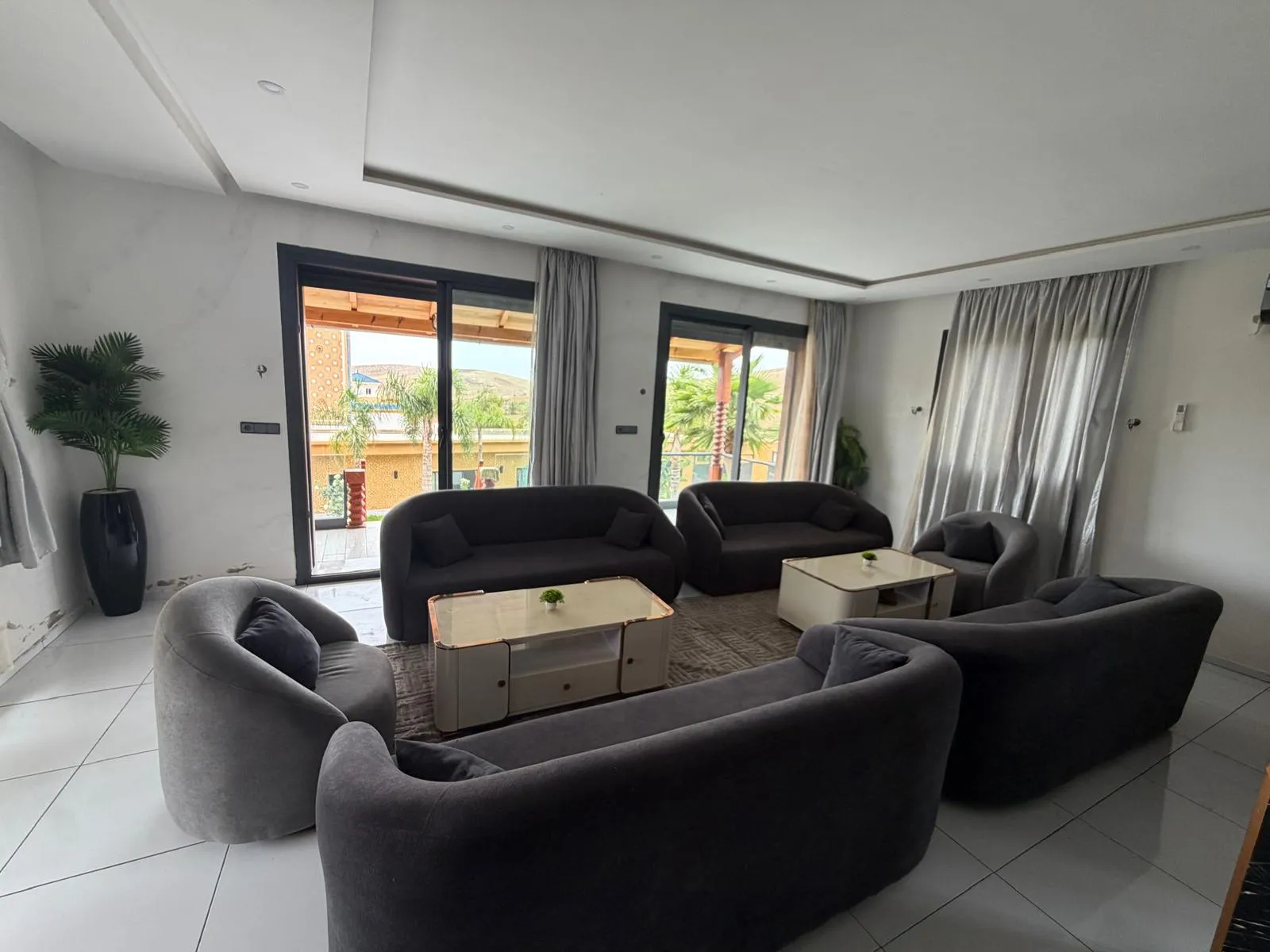 Un salon de la villa